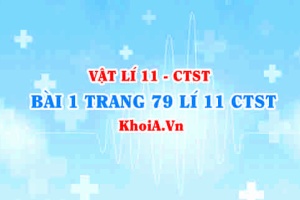 Bài 1 trang 79 SGK Vật lí 11 Chân trời sáng tạo